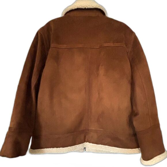 Calvin Klein Men's Classic Faux Shearling B-3 Bomber Jacket, 2XL-EUC - Picture 2 of 10